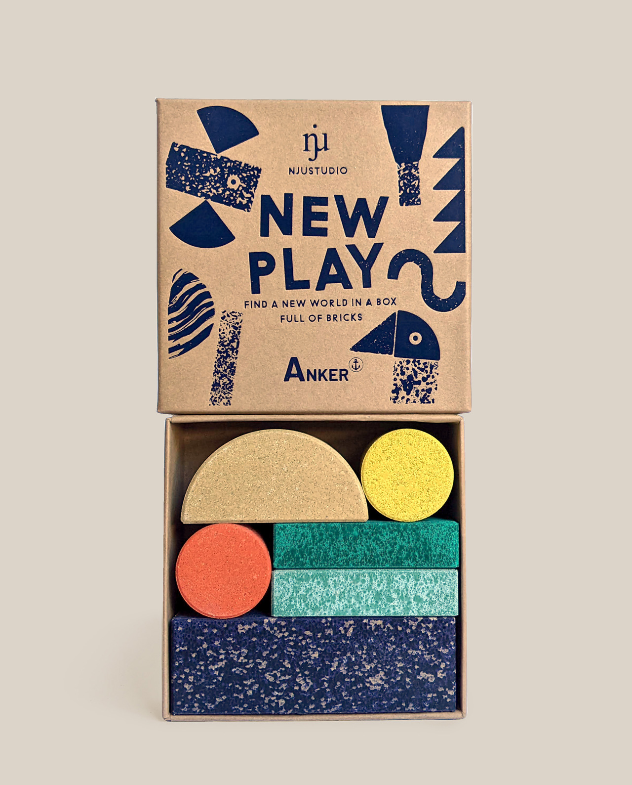 Designbaukasten NEW PLAY NIGHT (Mini) - Ankerstein x Nju Studio