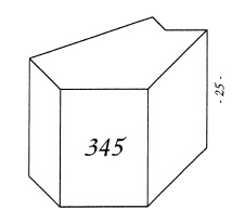 Anker Steinsortiment Nr. 345-349 in historisch Gelb (Sandstein)